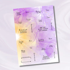 Plancha de stickers Enunciados Agenda Magia 2026