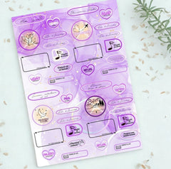 Plancha de stickers Agenda Magia 2026