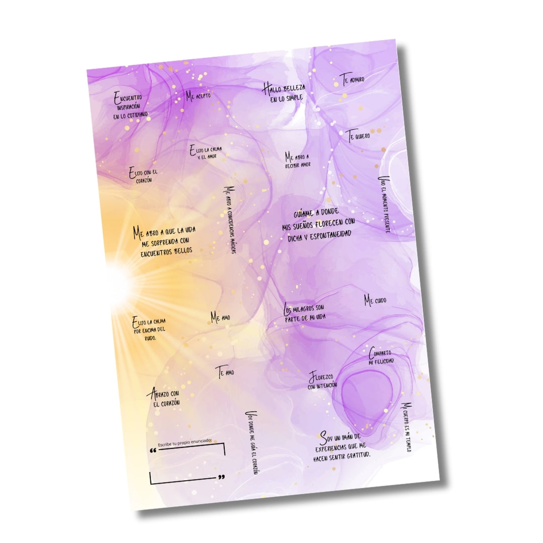 Plancha de stickers Enunciados Agenda Magia 2026